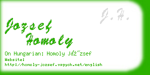 jozsef homoly business card